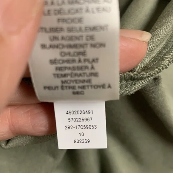 NWT CHICOS Olive Green Easy Wear Double Layer Tank Size Large - Picture 16 of 16